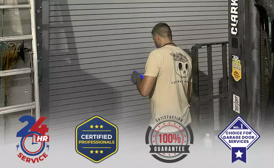 Garage Door Bottom Panel Repair in Lantana, FL