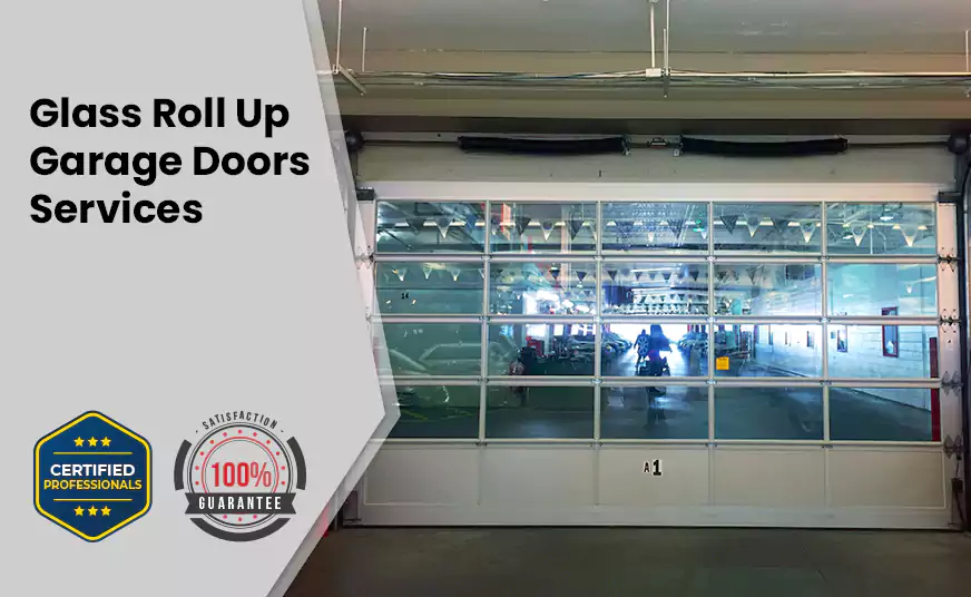 Glass Roll Up Garage Door in Lantana, FL