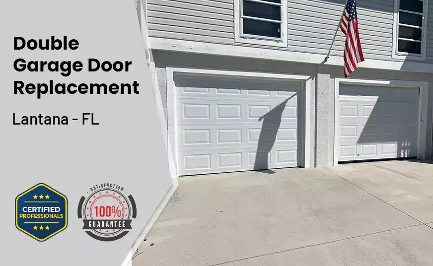 Double Garage Door Replacement Lantana - FL 