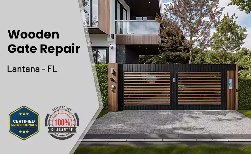 Wooden Gate Repair Lantana - FL 